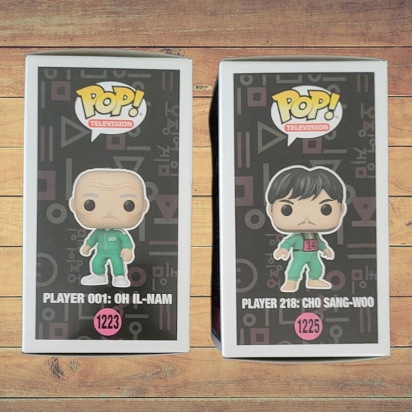 NEW Funko Pop Player 01 & 218 Of Squid Game - Picture 4 of 4